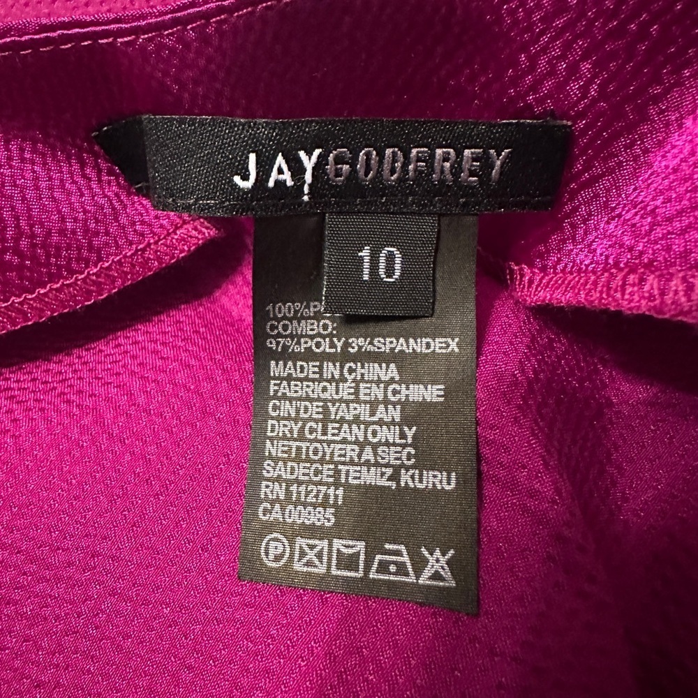 Jay Godfrey Orchid Colored Baldwin Satin Slip Dress - NWT - Size 10 - Picture 10 of 13